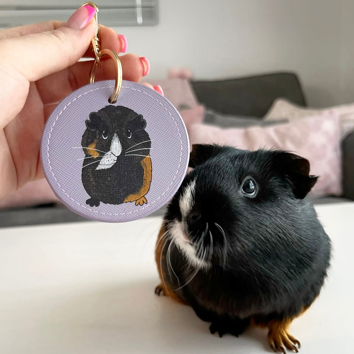 Personalised Guinea Pig  Keyring