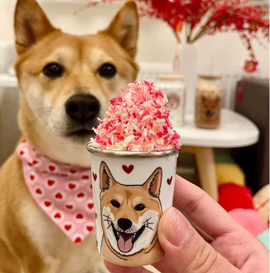 Personalised Dainty Hearts Pup Cup