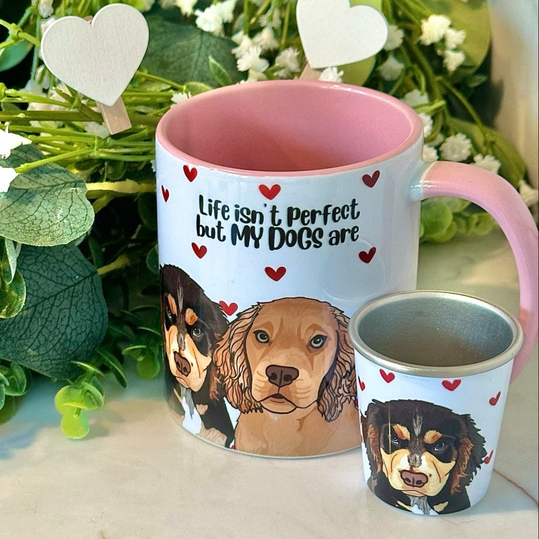 Dainty Heart Pup cup and mug Bundle