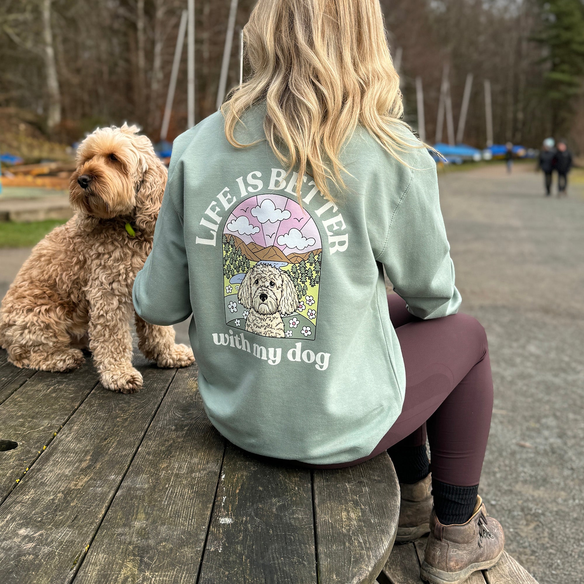 Personalised Life is Better with your dog Sweatshirt