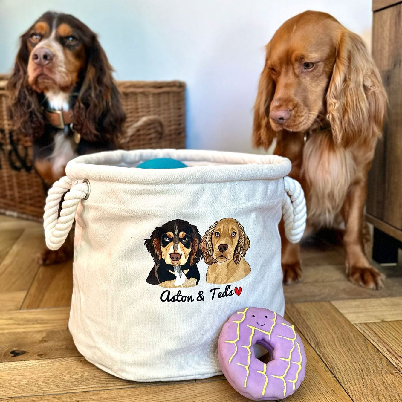 Personalised Dog Toy Storage Trug