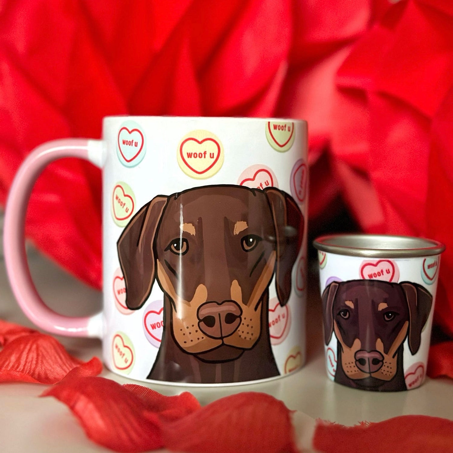 Sweet Heart Pup cup and mug Bundle