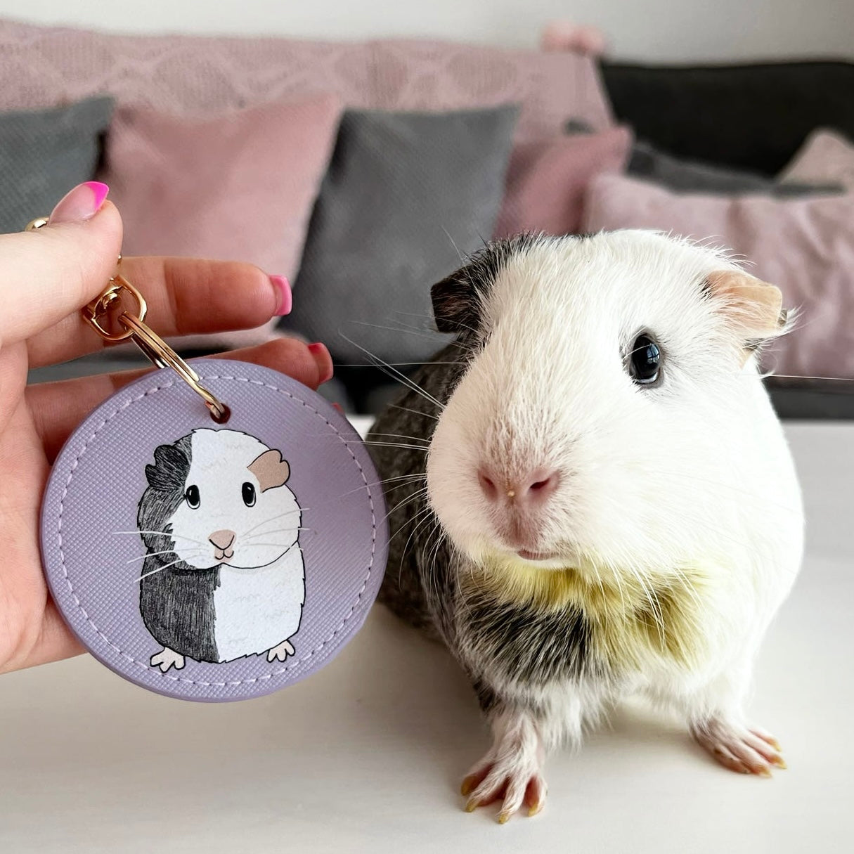 Personalised Guinea Pig  Keyring