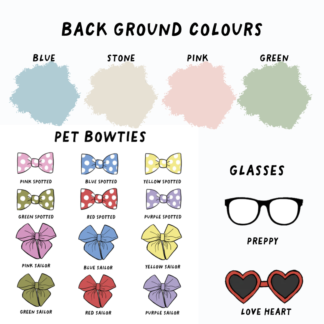 Personalised Pet Cameo Print