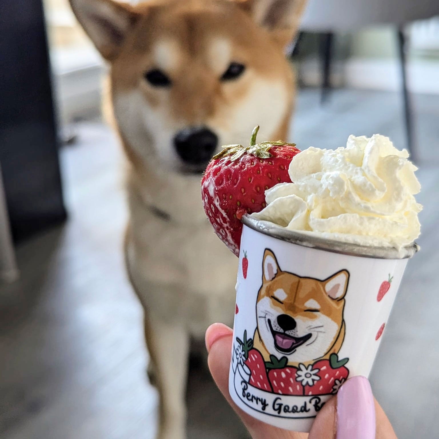 Personalised Berry Good Strawberry Pup Cup