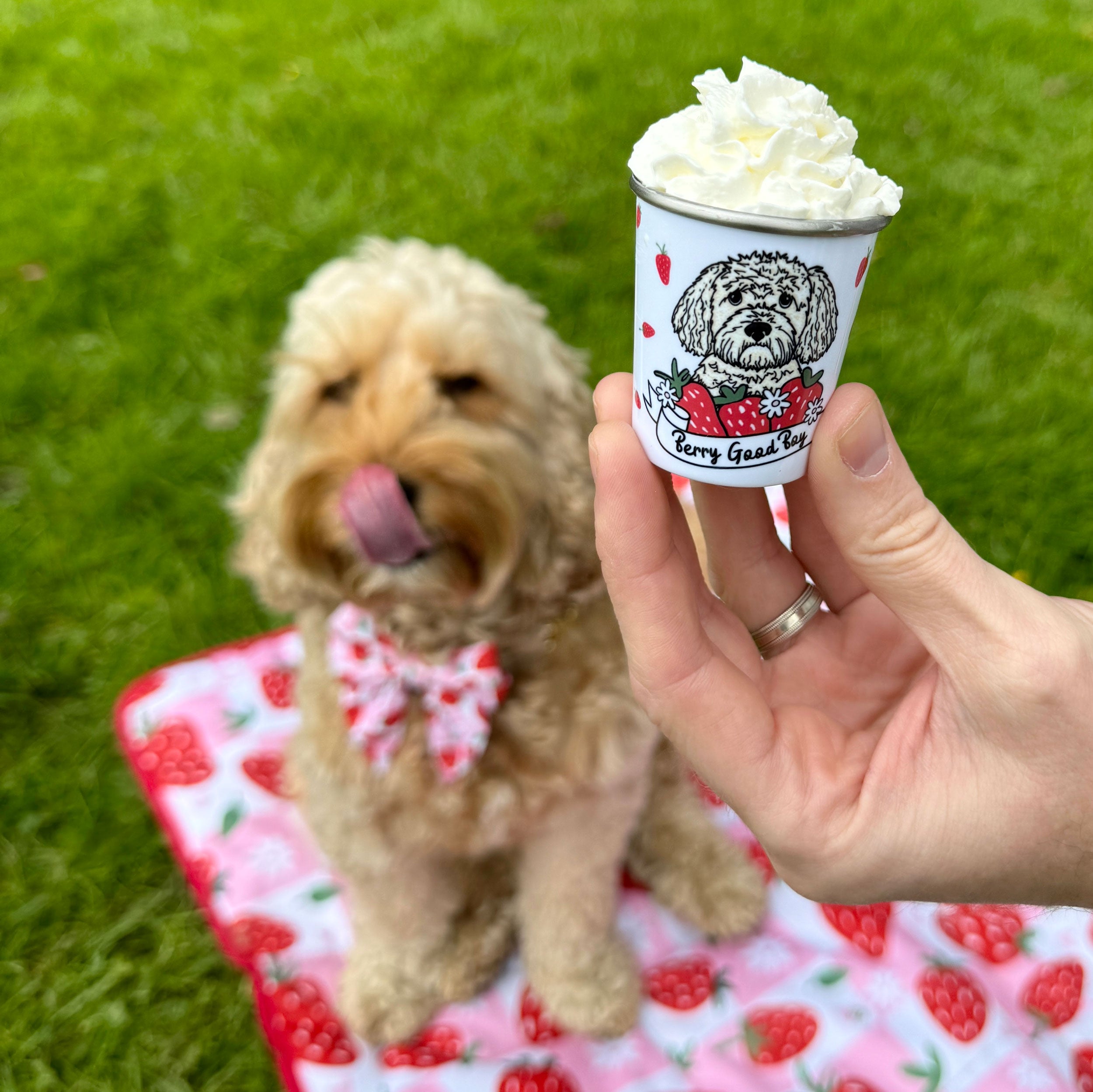 Personalised Berry Good Strawberry Pup Cup