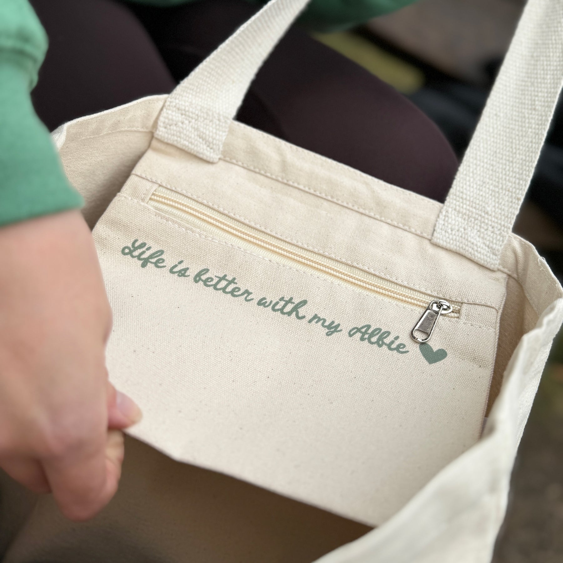 Personalised Life is Better with your dog Tote Bag