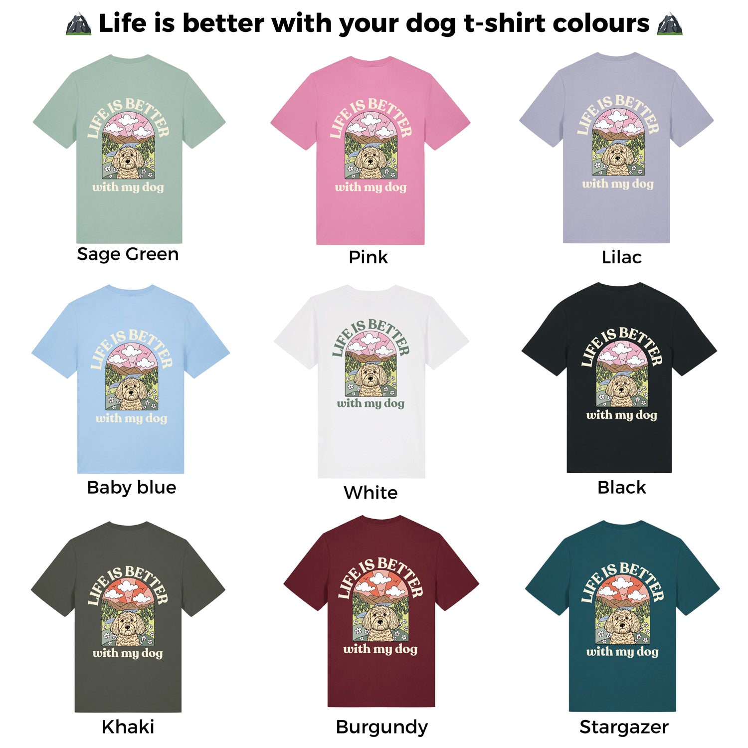 Personalised Life Is Better With Your Dog T Shirt