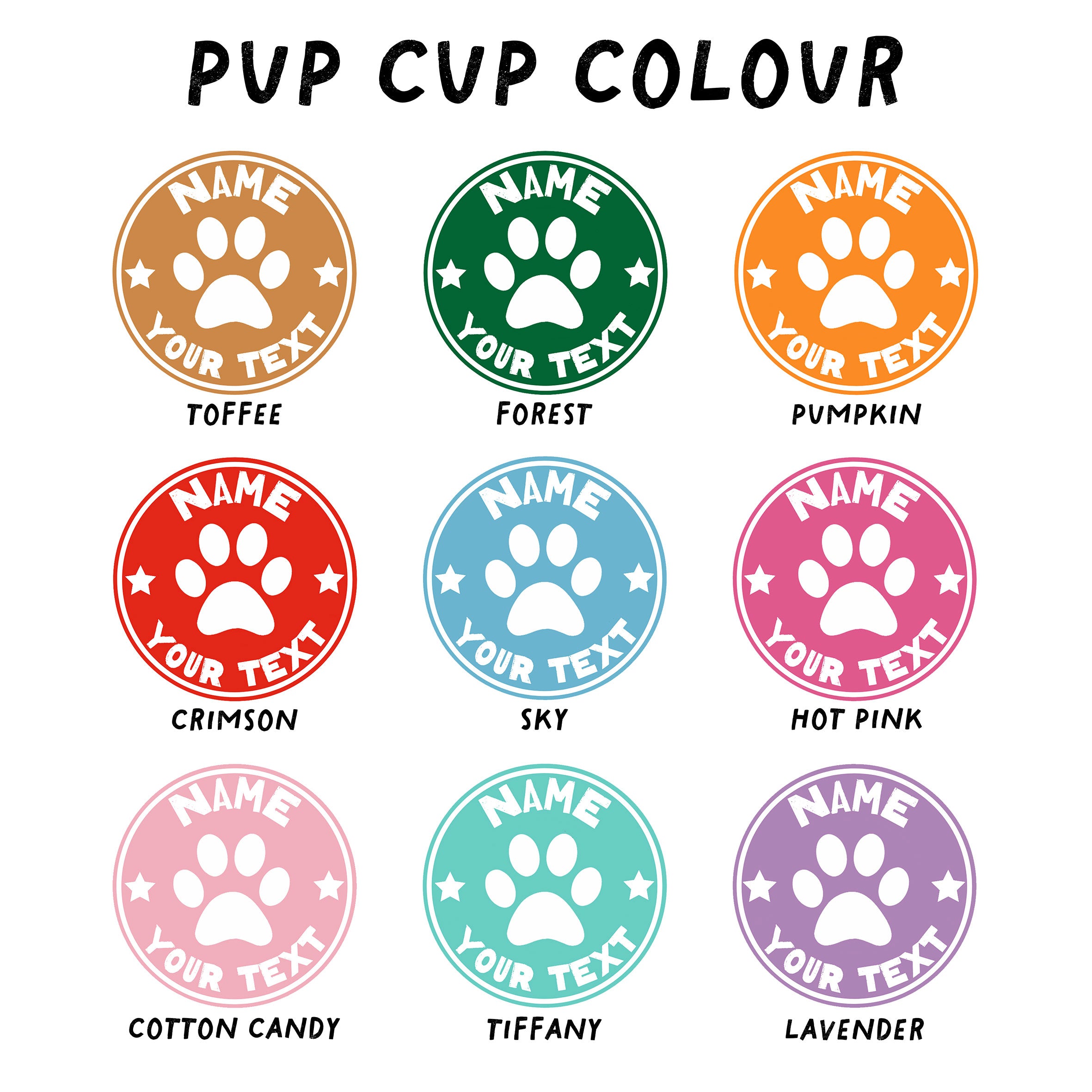 Personalised Paw Print Pup Cup