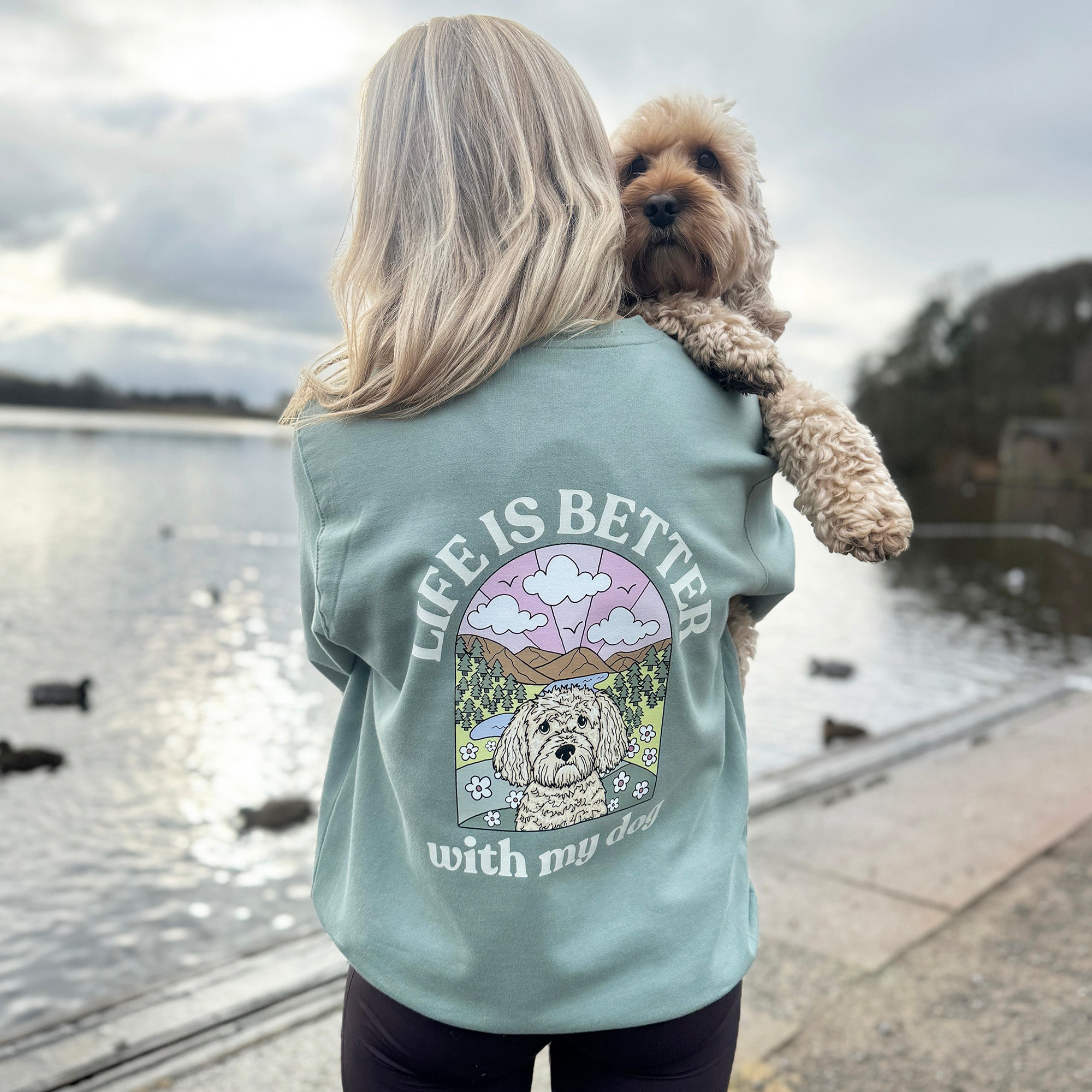 Personalised Life is Better with your dog Sweatshirt