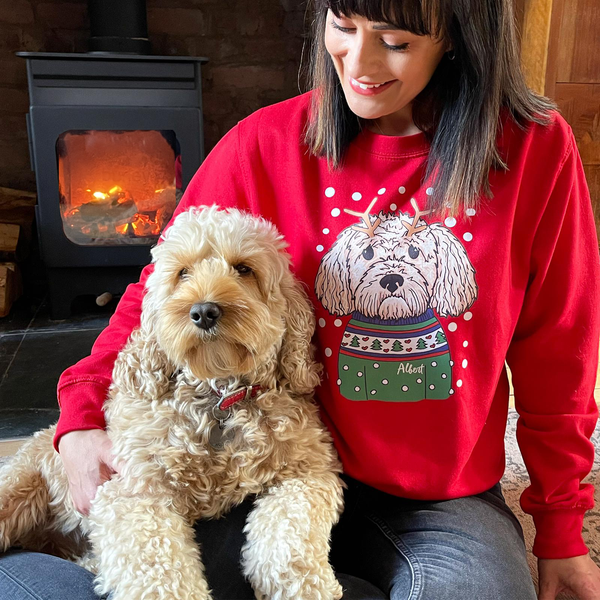 Personalised Dog Lover Christmas Jumper SydandCo