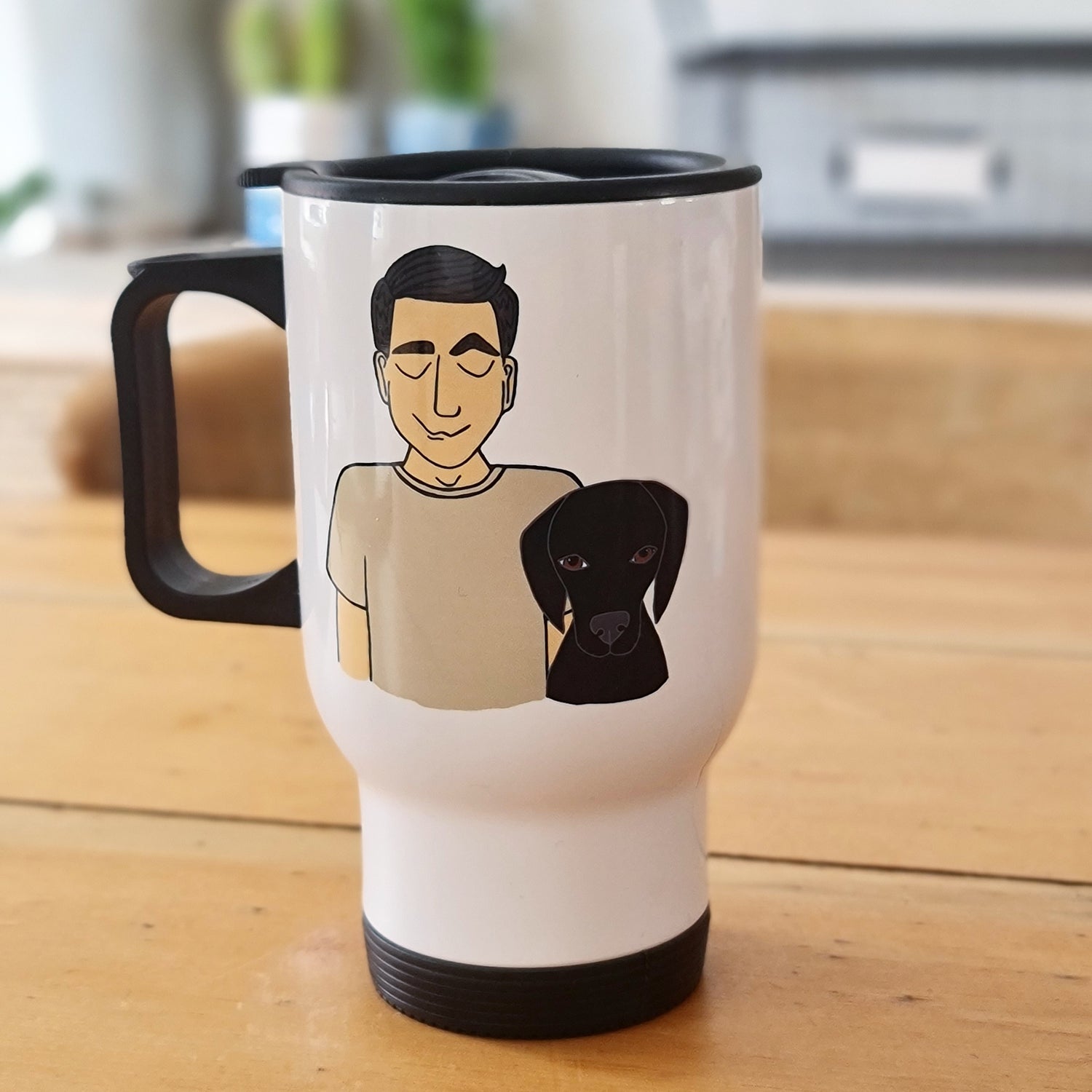 Personalised Dog Dad Travel Mug