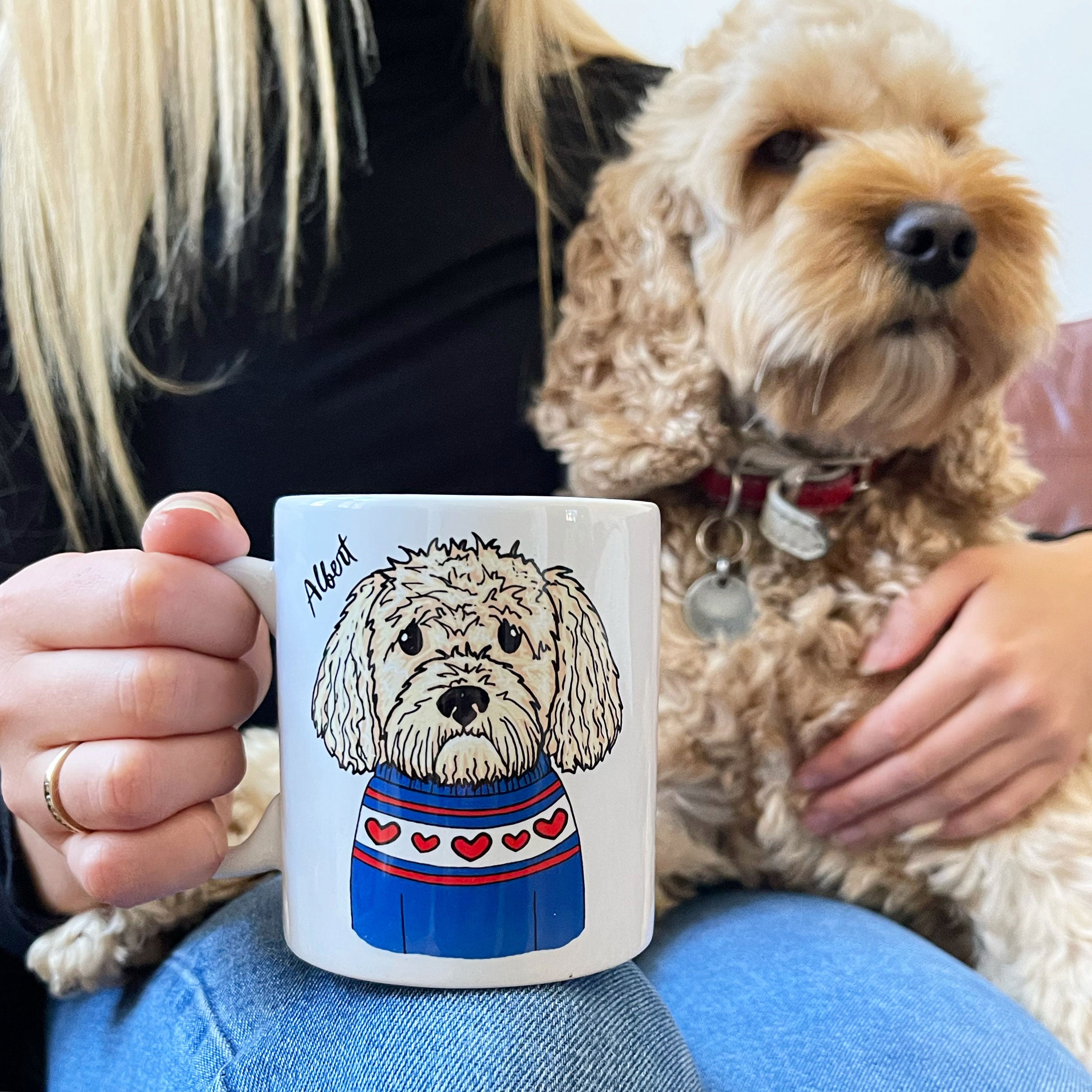 Personalised Christmas Dog Lover Mug Stocking Filler By Syd&Co